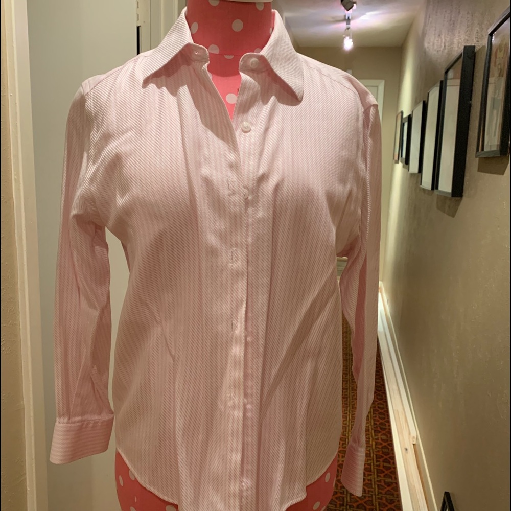 Talbots pin stripe shirt